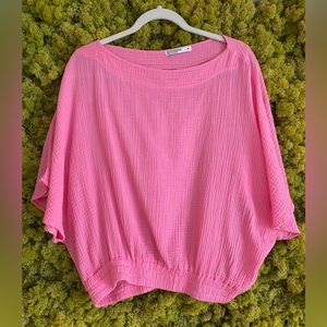 Gorgeous pink bright 100% cotton top